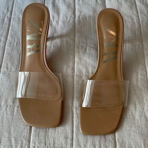Zara clear strap sandals